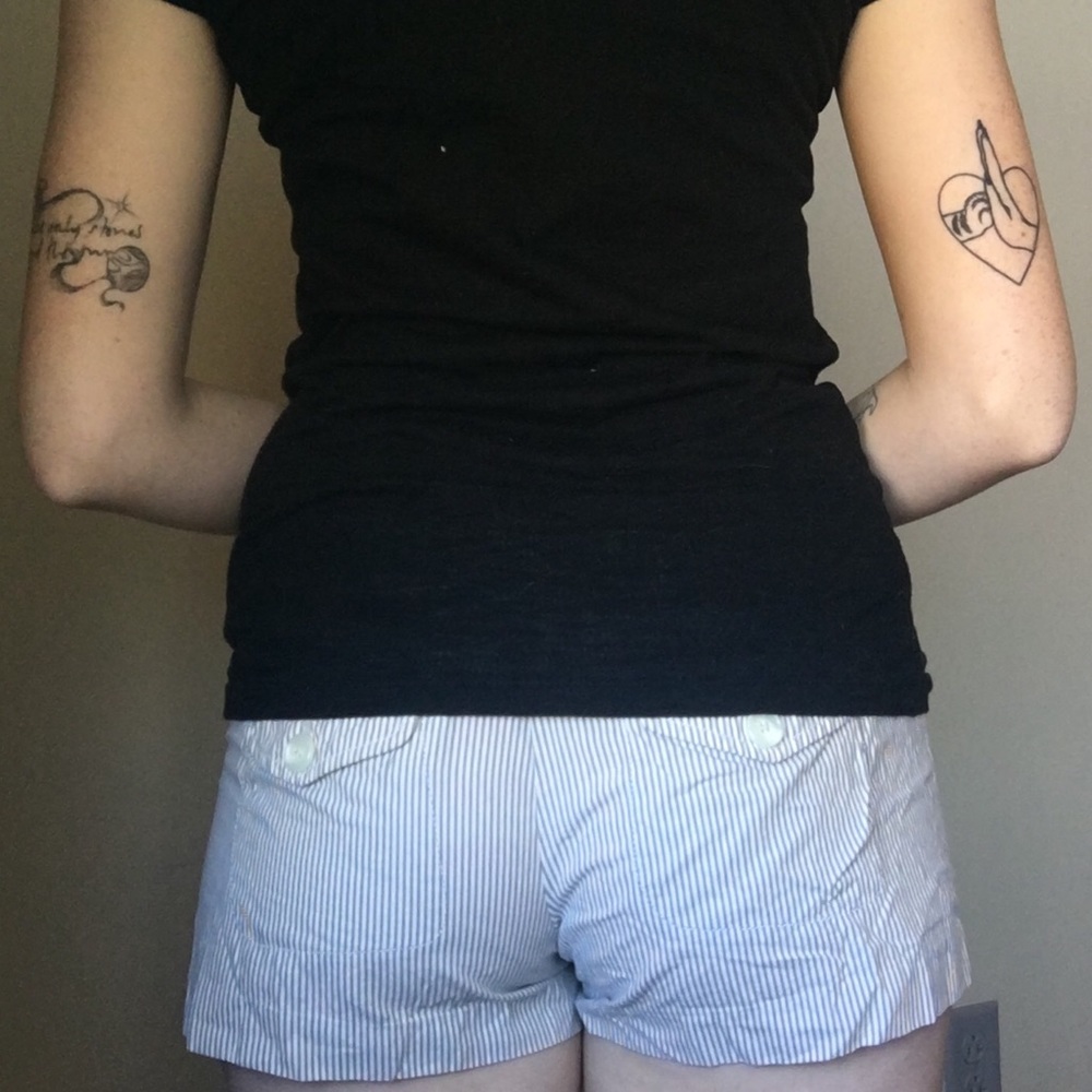 American Eagle Striped Shorts